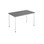 Bord 12:38 FSC akustikk laminat 120x70 cm hvitt
