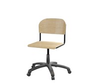 Stol Matte FSC 38/51 cm gas SS svart inkl. opphengsbeslag