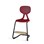 Stol Poly C medium 45 cm  fotstøtte svart