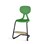 Stol Poly C medium 45 cm  fotstøtte svart