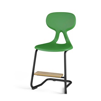 Stol Poly C large 45 cm fotstøtte svart