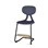 Stol Poly C large 45 cm fotstøtte svart