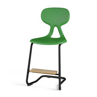 Stol Poly C large 50 cm fotstøtte svart