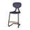 Stol Poly C large 50 cm fotstøtte svart