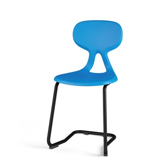 Stol Poly C large 45 cm svart