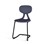 Stol Poly C large 45 cm svart