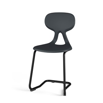 Stol Poly C large 45 cm svart