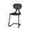 Stol Poly C large 45 cm svart