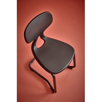 Stol Poly C large 45 cm svart