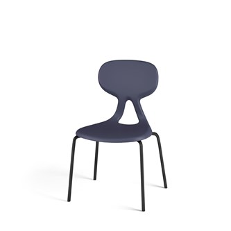 Stol Poly 4 medium 33 cm svart
