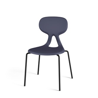 Stol Poly 4 large 45 cm svart
