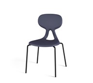 Stol Poly 4 large 45 cm svart