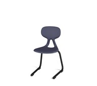 Stol Poly D small 33 cm svart
