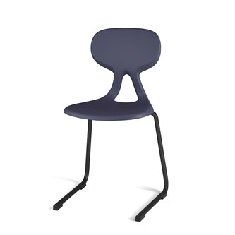 Stol Poly D Large 45 cm svart