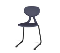 Stol Poly D Large 45 cm svart