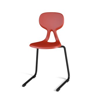Stol Poly D Medium 45 cm svart