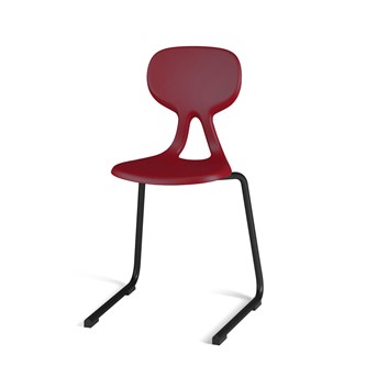 Stol Poly D Medium 45 cm svart