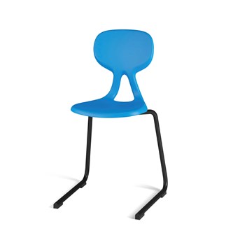 Stol Poly D Medium 45 cm svart