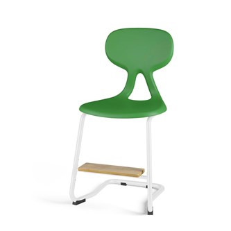 Stol Poly C large 45 cm fotstøtte hvit
