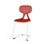 Stol Poly C large 45 cm hvit