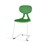Stol Poly C large 45 cm hvit