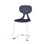 Stol Poly C large 45 cm hvit