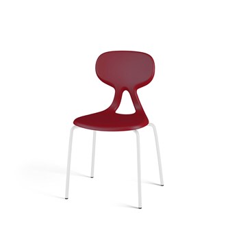 Stol Poly 4 medium 37 cm hvit m/oppheng til bord