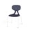 Stol Poly 4 large 45 cm hvit