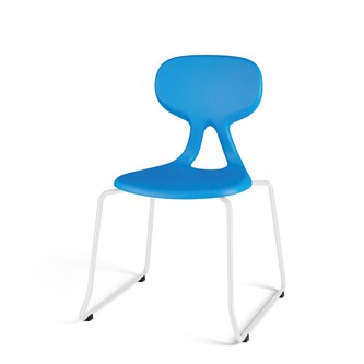 Stol Poly meie large 45 cm hvit