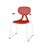 Stol Poly meie large 45 cm armlener hvit