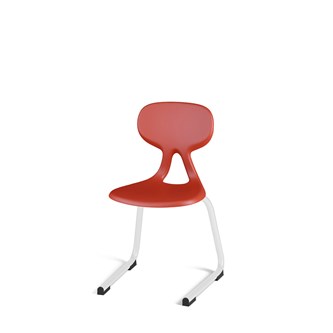 Stol Poly D small 33 cm hvit