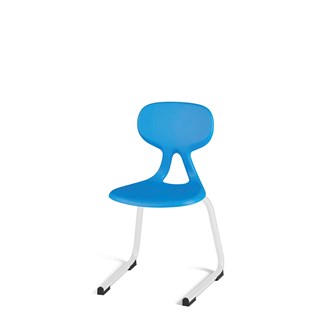 Stol Poly D small 33 cm hvit