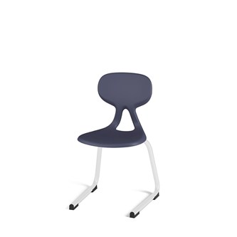 Stol Poly D small 33 cm hvit