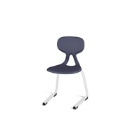 Stol Poly D small 33 cm hvit