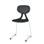 Stol Poly D Large 45 cm hvit