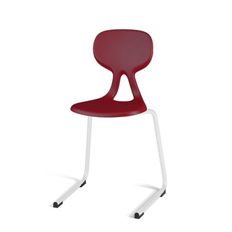 Stol Poly D Medium 45 cm hvit
