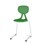 Stol Poly D Medium 45 cm hvit