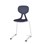 Stol Poly D Medium 45 cm hvit