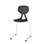 Stol Poly D Medium 45 cm hvit