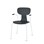 Stol Take 4 medium 45 cm armlener hvit