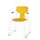 Stol Take meie large 45 cm armlener hvit