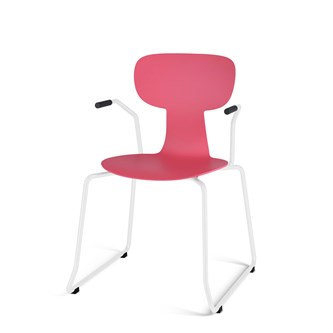 Stol Take meie large 45 cm armlener hvit