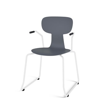 Stol Take meie large 45 cm armlener hvit