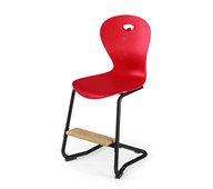 Stol Karoline C medium 45 cm fotstøtte svart