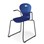 Stol Karoline meie large 45 cm armlene svart