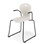 Stol Karoline meie large 45 cm armlene svart