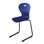 Stol Karoline D large 45 cm svart