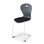 Stol Karoline C large 45 cm hvit