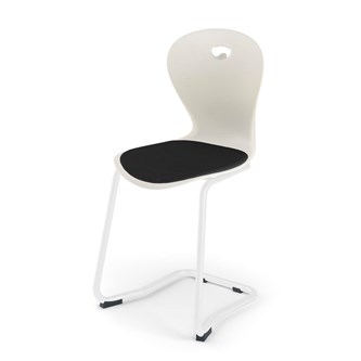 Stol Karoline C large 45 cm hvit