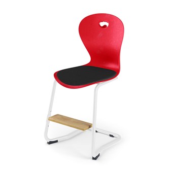 Stol Karoline C medium 50 cm fotstøtte hvit
